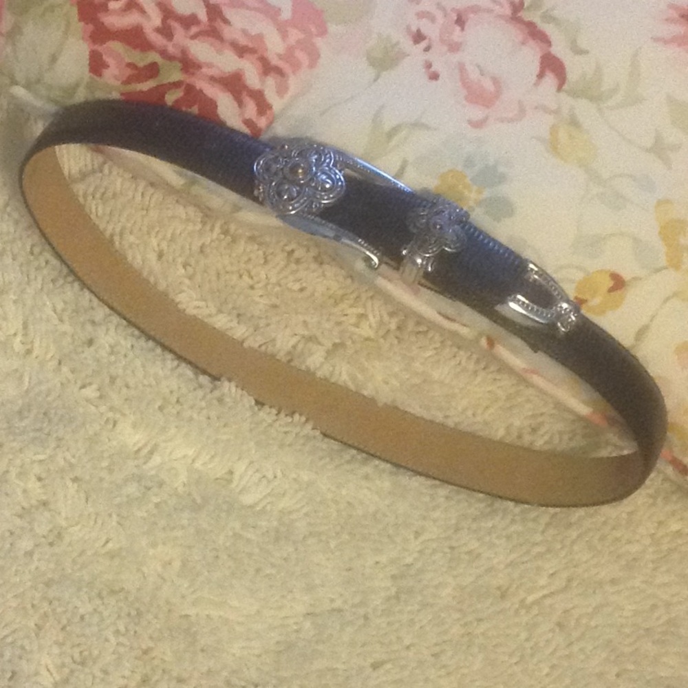 Brighton Womens Black Leather Belt size M/30